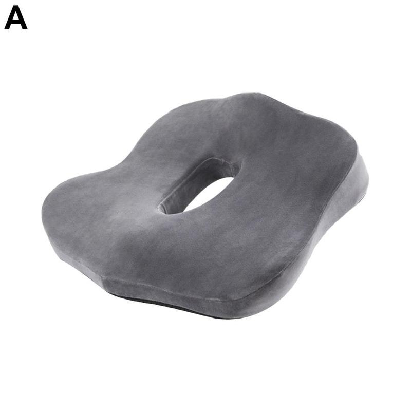 Coussin Assise Mémoire Forme Ergonomique - Anti-Glissant - Trou Coccyx - Pour Bureau, Voiture, Canapé