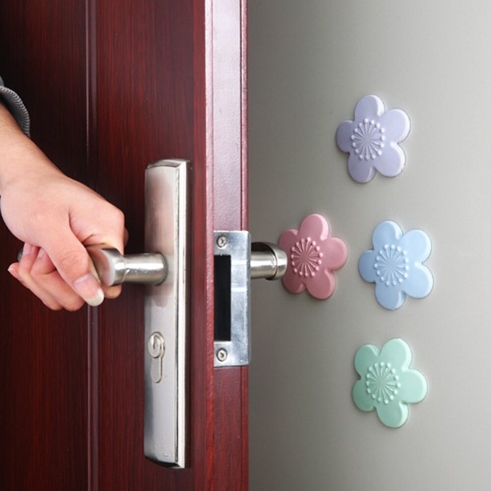 Soft Rubber Pad To Protect The Wall Self Adhesive Door Stopper Stickers Wall Fenders Guard Bumper Handle Knob Crash Protective
