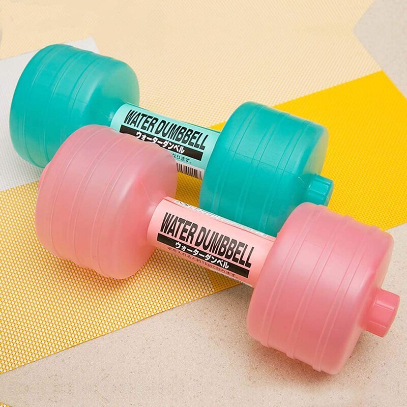 Botella de agua deportiva con forma de mancuerna para gimnasio, jarra de entrenamiento en casa, Fitness, levantamiento de pesas, familia para perder peso, botella portátil