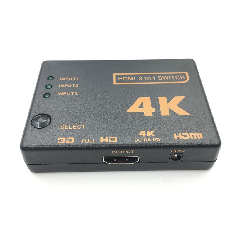 Hdmi Switch 3 Poort 4K * 2K Switcher Splitter Box Ultra Hd Voor Dvd Hdtv Voor Xbox Voor PS3 PS4 Hdmi Converter