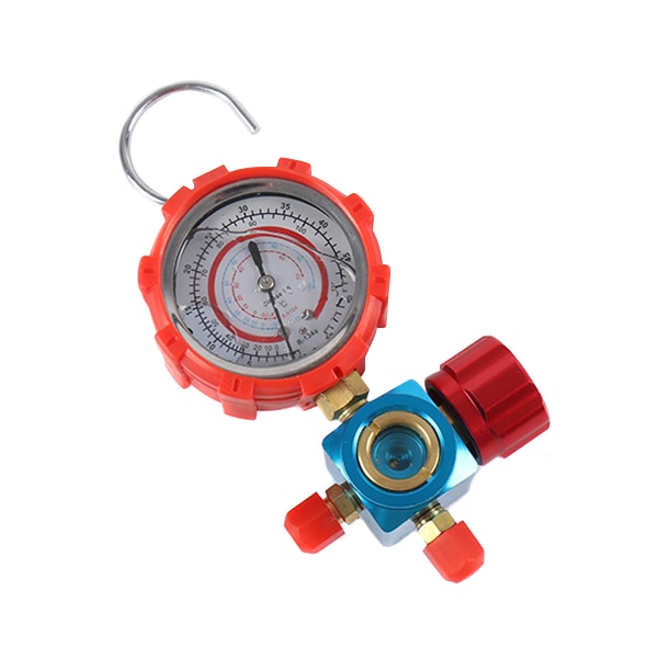 Refrigerant Manifold Gauge Manometer Valves Pressures Gauge Air Conditioner Tool R410a LKS99