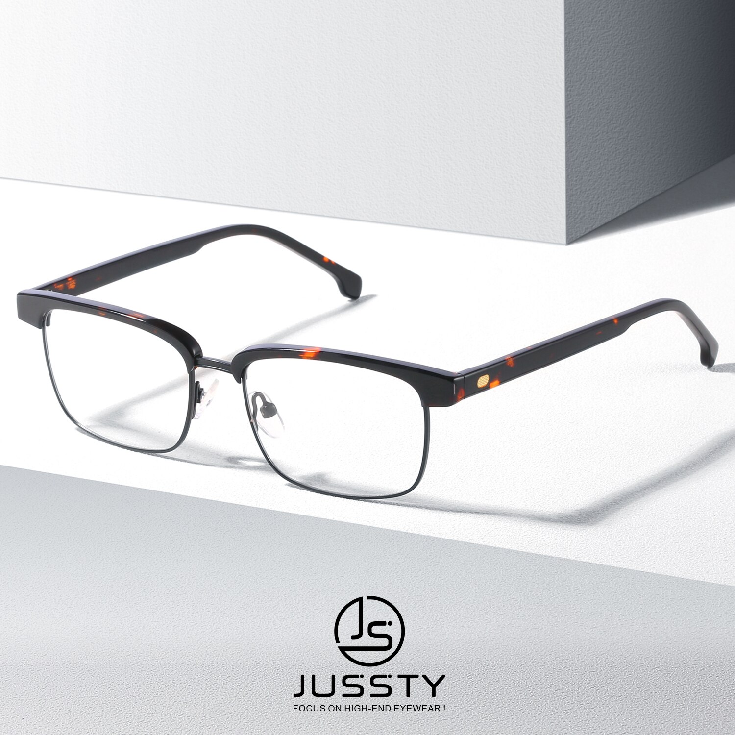 High-End Italy Acetate Optical Eyeglasses Frame Men Myopia Prescription Glasses Frame Male Clear Custom Spectacles Frame Brand