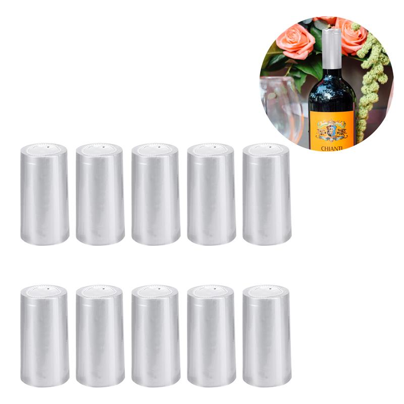 Capsule thermorétractable pour bouteille de vin, 100 pièces, couvercle de bouteille de vin rouge, épais et infusé