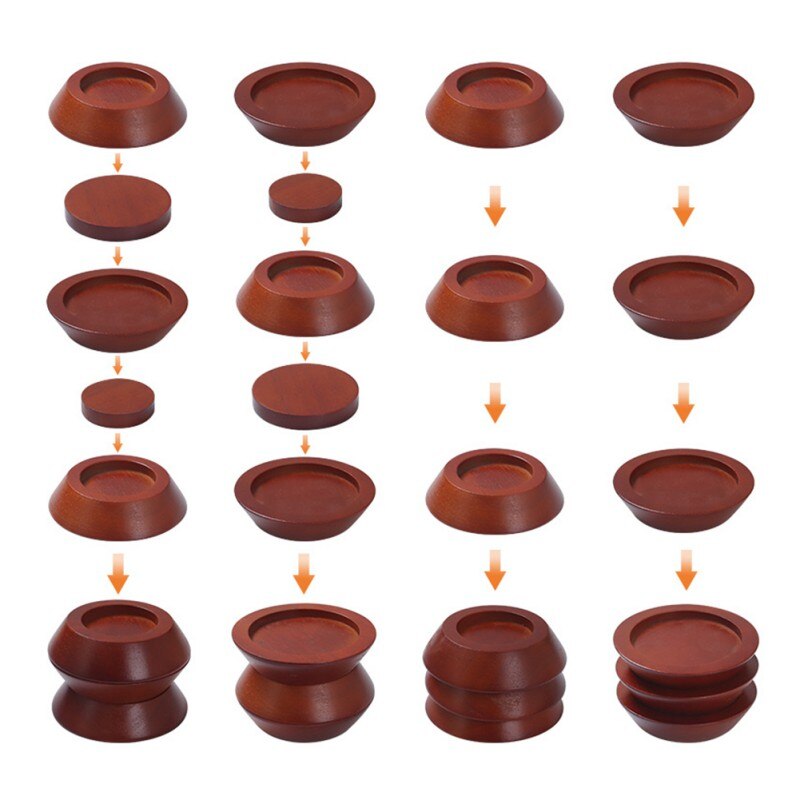 lot de 8 meubles en bois massif ascenseur Risers lit Risers bois Table Risers chaise Risers meubles tasses amélioration de la maison