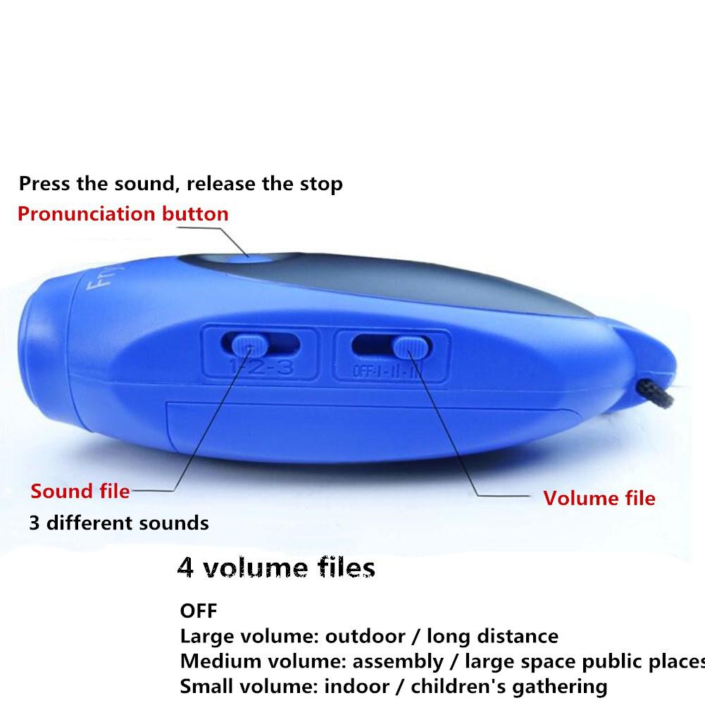 Elektronische Fluitje 3 Tone Handheld Lanyard Survival Fluitje Op Voor Teamsporten Cheerleading Basketbal Scheidsrechter Fluitje 120DB