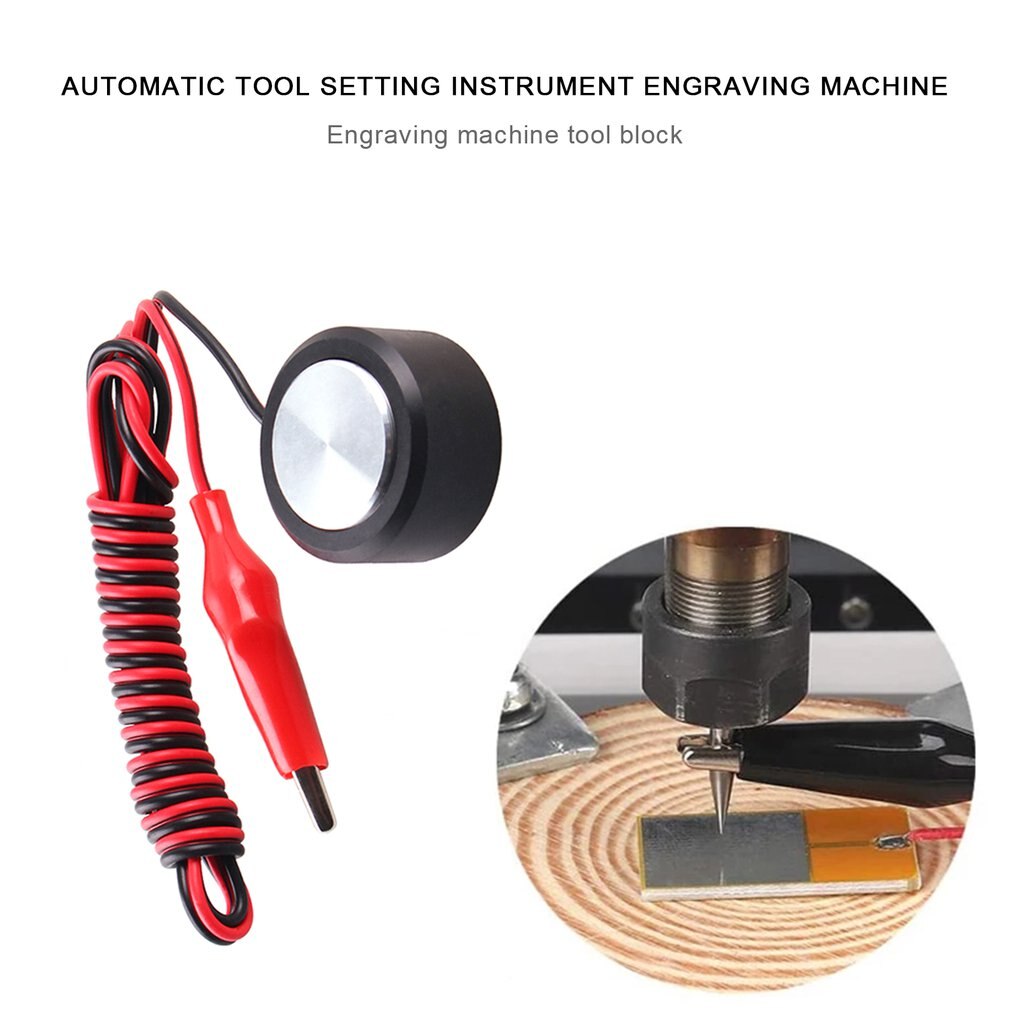 CNC Z Axis Router Mill Mach3 Tool Zero Check Touch Plate Setting Probe Setting Probe Milling 35mm CNC Engraving Machine Tools