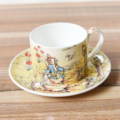 Bone china kaffekop og underkop engelsk eftermiddagste sæt rød te kop dessert ideer: Stil d