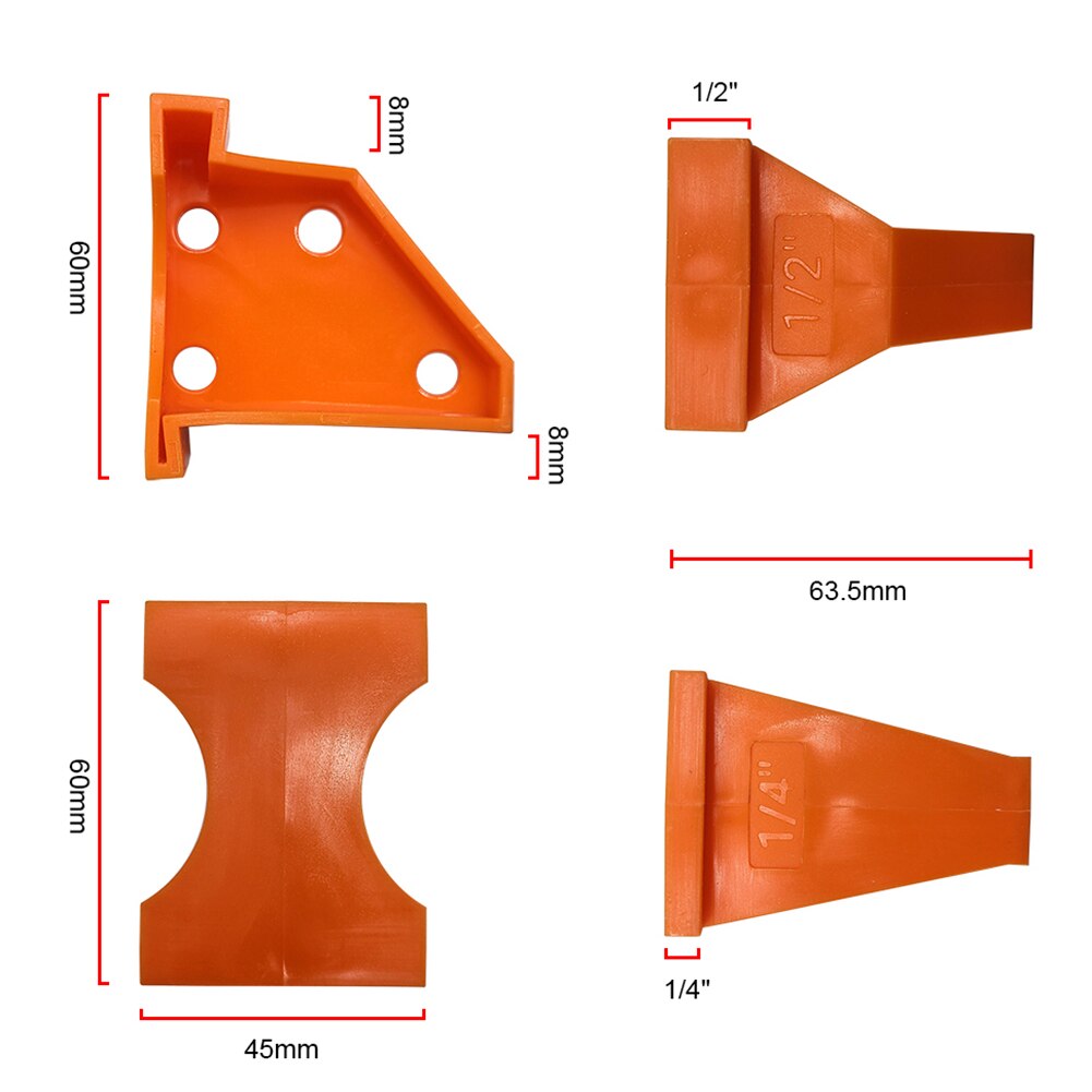 20Pcs Flooring Spacers Laminate Vinyl Plank Flooring Tools 1/4" and 1/2" Gap Hardwood & Floating Floor Installation Tool