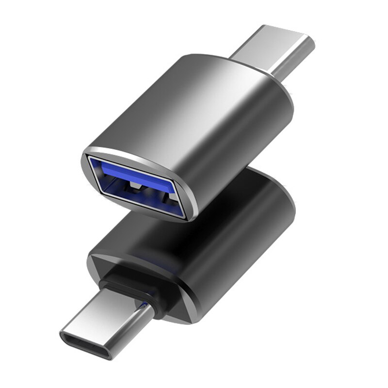 Convertidor de aleación de aluminio OTG , Mini adaptador USB 3,0 A Adaptador tipo C para mando de juego, teclado y ratón, novedad de 3,0