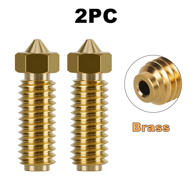per Anycubic Kobra 3 Ugello Ottone Acciaio Temprato Ugello Stampante 3D per Anycubic Kobra 3 Combo Kobra3, 0.2 0.4 0.6 0.8 1.0mm