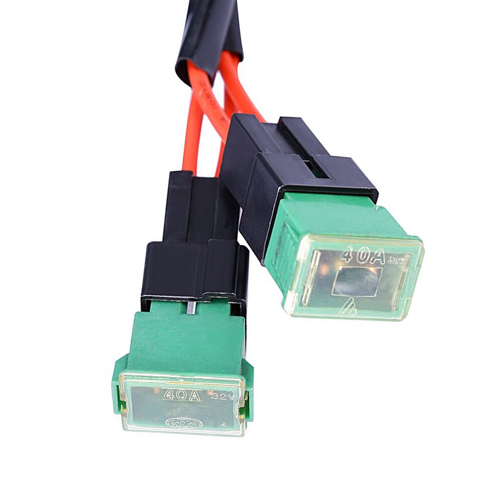 Dual High Low Beam Headlight Relay Wiring Harness H4 9003 With High Heat Ceramic Plugs