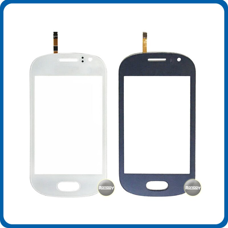 3.5 "Voor Samsung Galaxy Fame S6810 S6812 Touch Screen Digitizer Sensor Outer Glas Lens Panel Blauw Wit