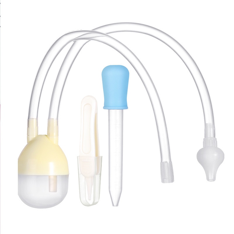 3 pièces/ensemble -né bébé sécurité nez nettoyeur enfants aspirateur Nasal aspirateur ensemble nourrissons médecine compte-gouttes accessoires bébé soins