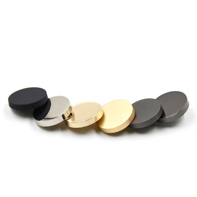 10pcs 10/15/20/25mm Golden Metal Buttons for Shirt Simple Coat Jacket Shirt Buttons 20mm Decorative Buttons for Clothing