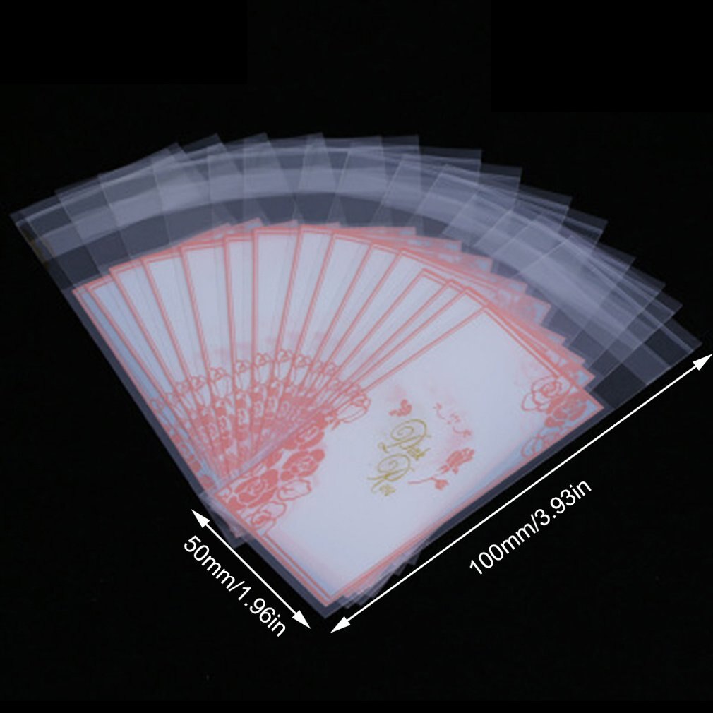 Lipstick Single Packing Bag Lip Balm Sealing Bag Lipstick Packaging Self-Adhesive Bag Rectangle Packing Bag