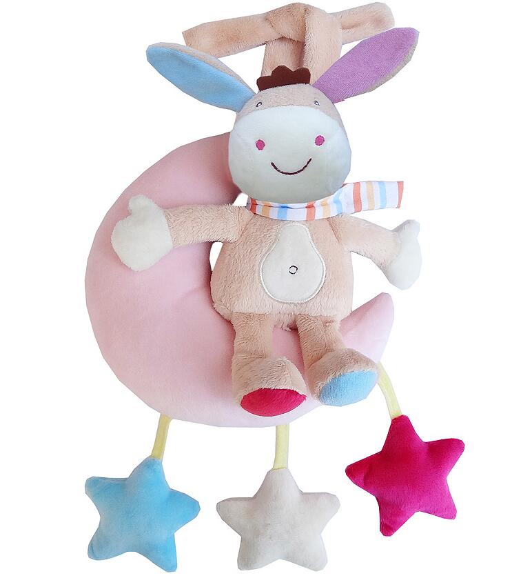 Babyspeelgoed rammelaars kinderen zacht pluchen speelgoed dierenclip bed hangende bellen uurwerk muziekdoos voor kinderwagen 40%  stuks: C