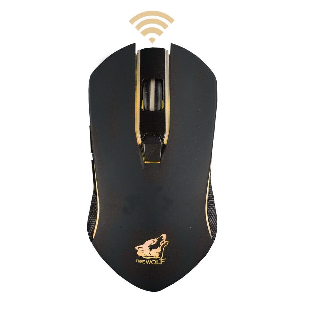 X9 Rechargeable Wireless Silent LED Backlit USB Optical Gaming Mouse Mice Mechanical Gaming Mouse: Black