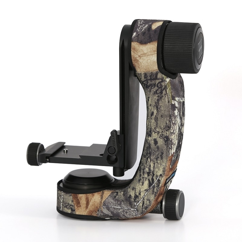 ROLANPRO osobowość głowica statywu z długimi rękawami moro/etui robić Gitzo GHFG1 głowica Gimbal teleobiektyw ptak strzelanie fotografia Obudowa