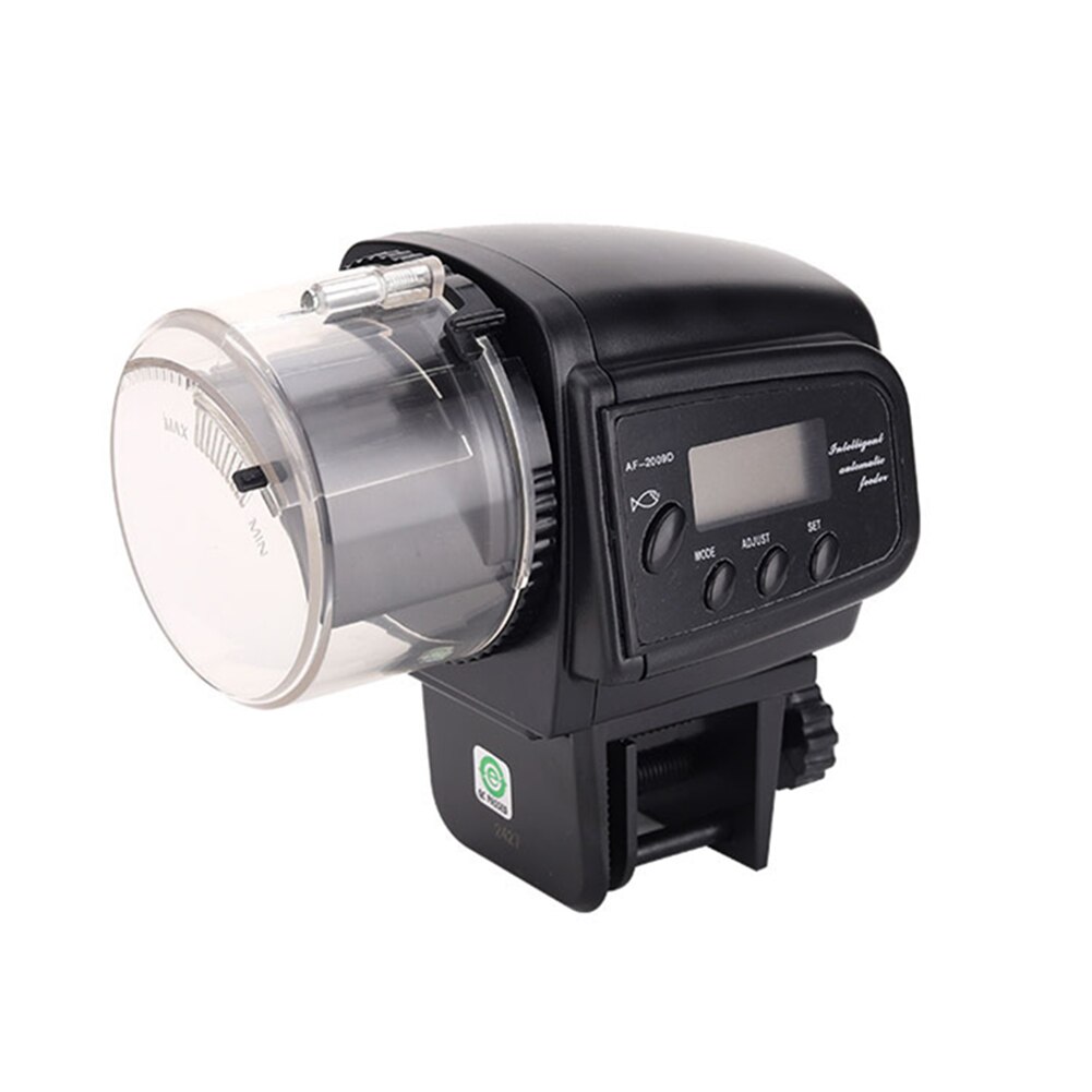 Smart Aquarium Feeder Automatic LCD Display Screen Fish Tank Goldfish Feeding Machine Household Fish Instrument: AF 2009D