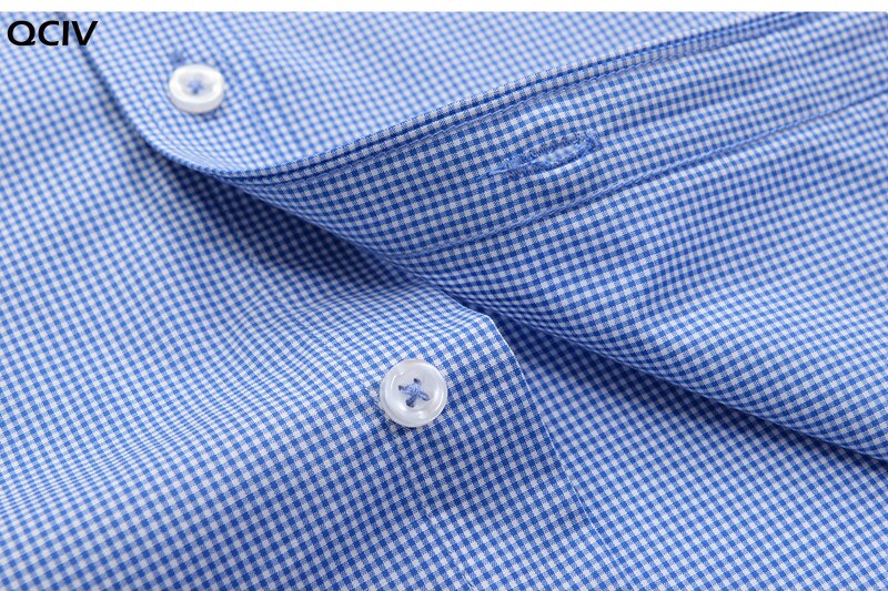 Stor størrelse 5xl 6xl 7xl 8xl 9xl 10xl fine rutete houndstooth tilfeldig langermet skjorte merkeklær 100%  bomullsskjorte menn