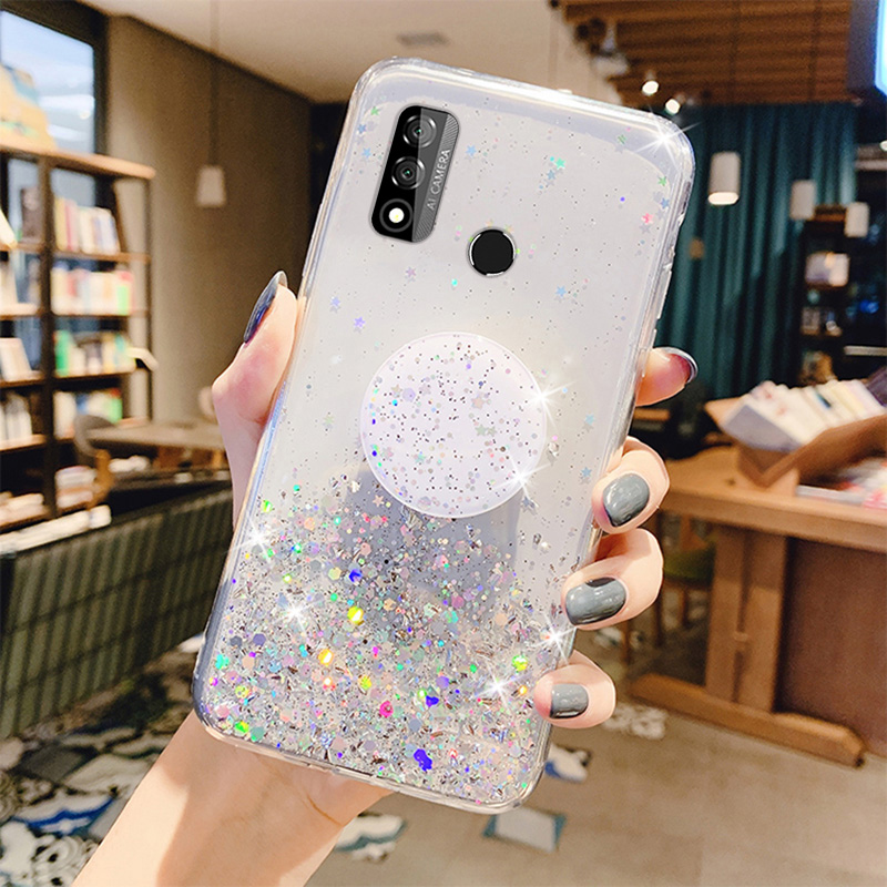 Handyhülle mit silberner folie für samsung Galaxis  a6 a8 Plus, glitzernde, weiche silikonhülle mit ständer: A6 2018 / Silber
