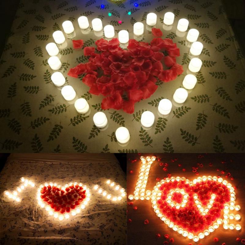 1 PCS LED Candle Multicolor Lamp LED Candle Holders Tea Light Battery Powered Simulation Flame Flashing Birthday Candle