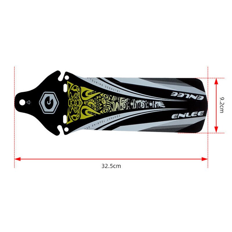 1 st mtb mountain road cykel skärmcykel främre bakre stänkskydd cykling regnskiva 26.5cm pp5 material cykeltillbehör