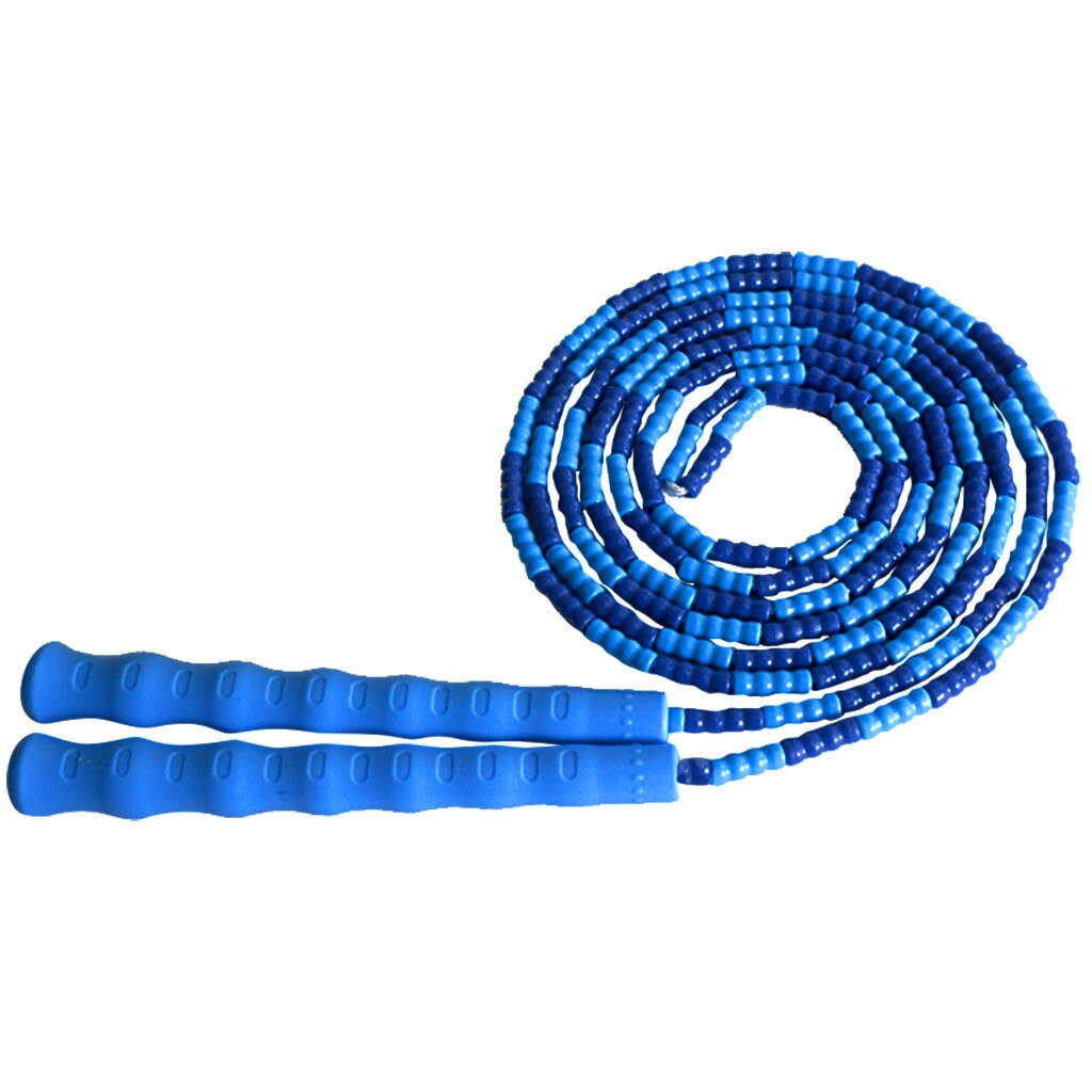 Springtouw Zachte Kralen Wirwar Gesegmenteerde Lengte Verstelbare Springtouw Crossfit Workout Home Gym Fitness Springtouw: A