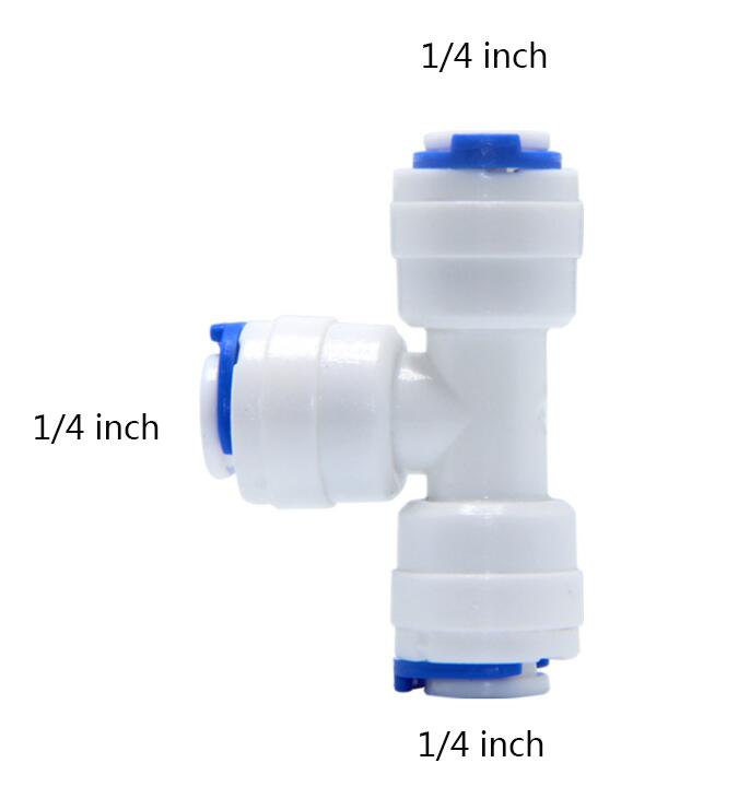1/4 Inch L/T type Quick water connector Slip lock Quick-connect Gezamenlijke PE waterleiding Connectors fittings Waterzuiveraar