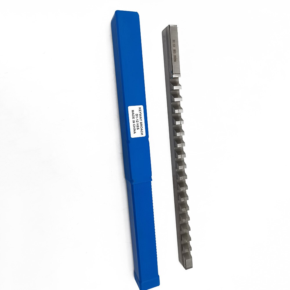 12mm D Push Type Keyway Broach Cutter &amp; Shim HSS High Speed Steel CNC Cutting Tool knife with Shims