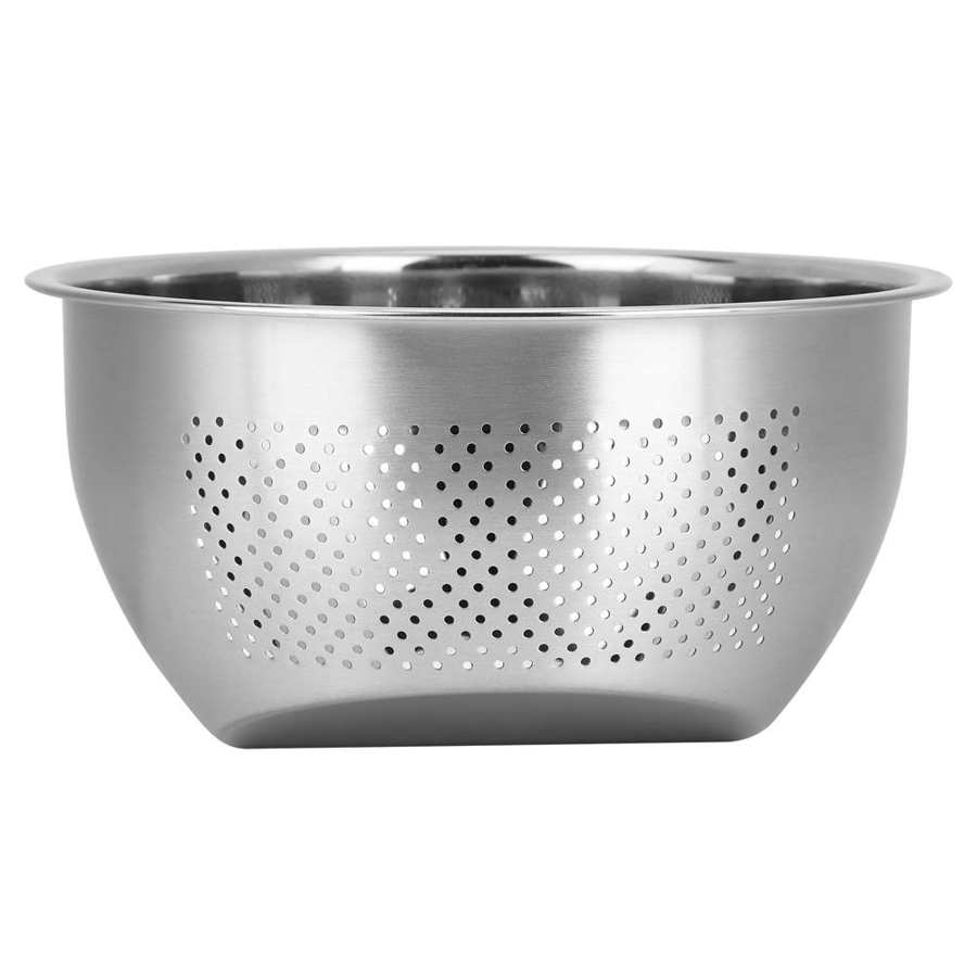 Rice Washing Bowl Stainless Steel Colander Vegetable Kitchen Tools with Side Drainer fruit basket