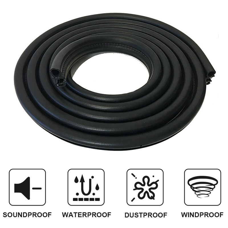 Junta de sellado de goma para puerta de coche, cinta embellecedora de borde para Volkswagen, POLO, Golf, Passat B5, B6, B7, Bora, MK5, MK6, Tiguan