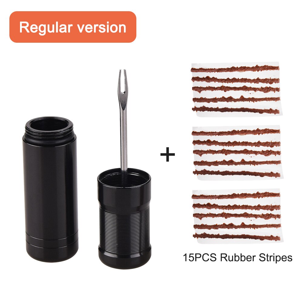 Bicycle Tubeless Tire Repair Kit Tire Drill Rubber Strips Tyre Puncture Sealant Bicycle Repair Tools: Tool A Set