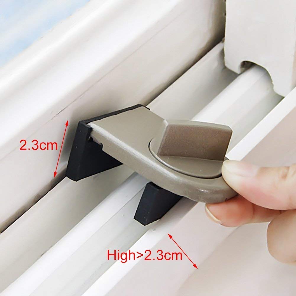 -2 Pcs Sliding Window Frame Stopper Cabinet Lock Belt Door Anti-Theft Lock Window Sliding Door Baby Child Child Protection