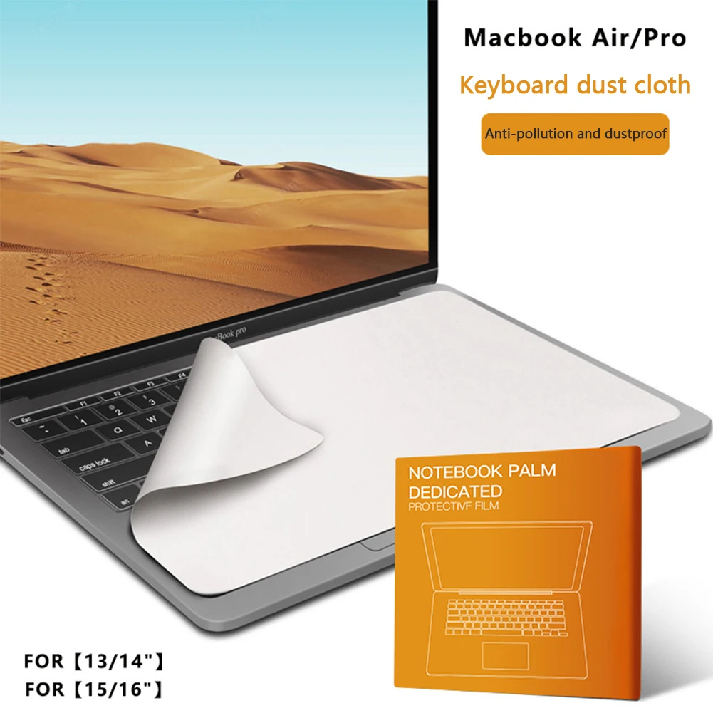 Laptop-Schutzfolie, Mikrofaser, staubdicht, Handfläche, Tastatur, Decke, Abdeckung, Notizbuch, Laptop-Bildschirmtuch, MacBook Profi 13/15/16 Zoll