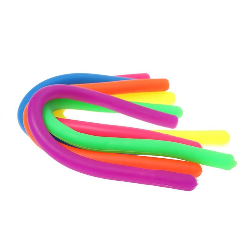 Children Adult TPR Rope Decompression Toy Luminous String Fidget Elastic Toys String Autism Vent Anti Stress Stretch Noodle C1A1