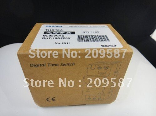 AC 220V-240V Digital LCD Power Programmable Timer Time Switch Relay 16A