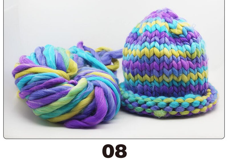 250g/roll Grof Wol Ijslandse Wol Garen Grote Dikke Garen voor Breien Hoed/Tapijt Mat Hand Breien haak Garen: 8