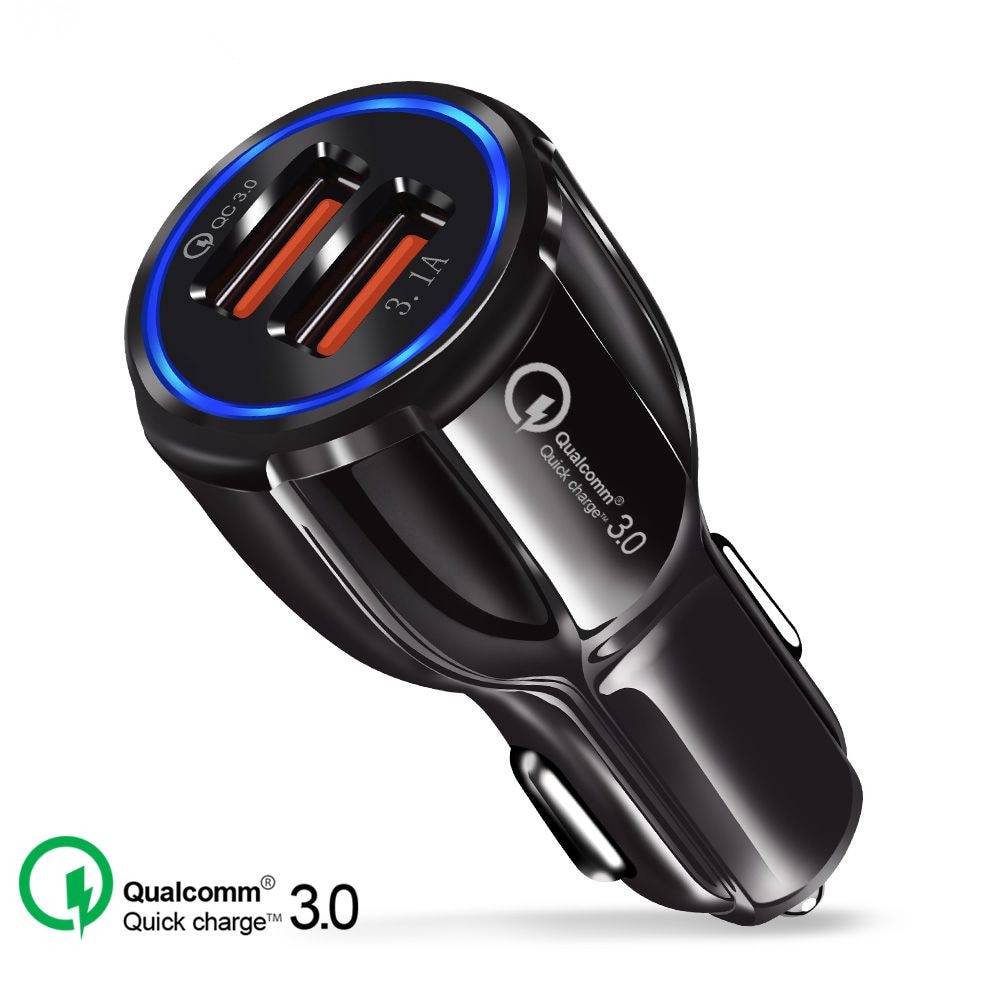 Vikefon Autolader Quick Charge 3.0 Usb Car Charger 30W Qc 3.0 Telefoon Fast Charger Voor Iphone 8 X samsung S9 S8 Etc Auto-Oplader