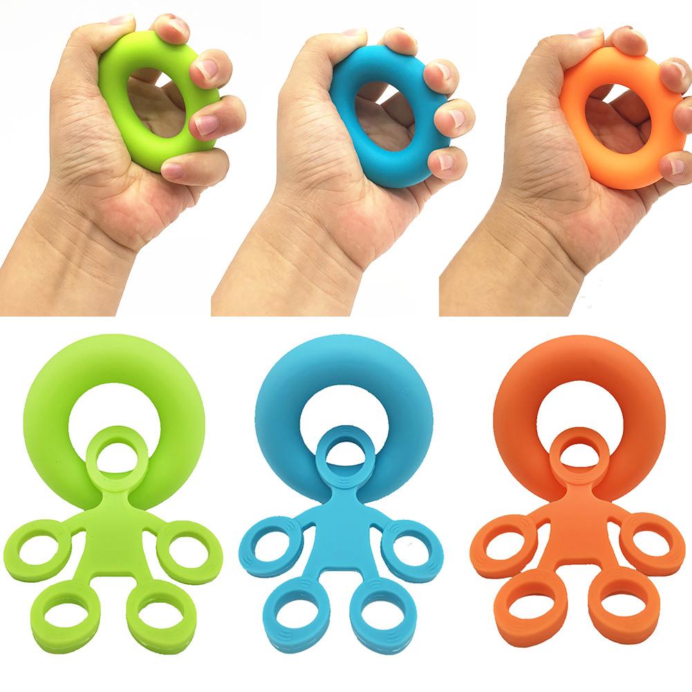 Hand finger grepp förstärkare träningsringar sträckare motstånd stressavlastning styrka motstånd band handled träning fitness