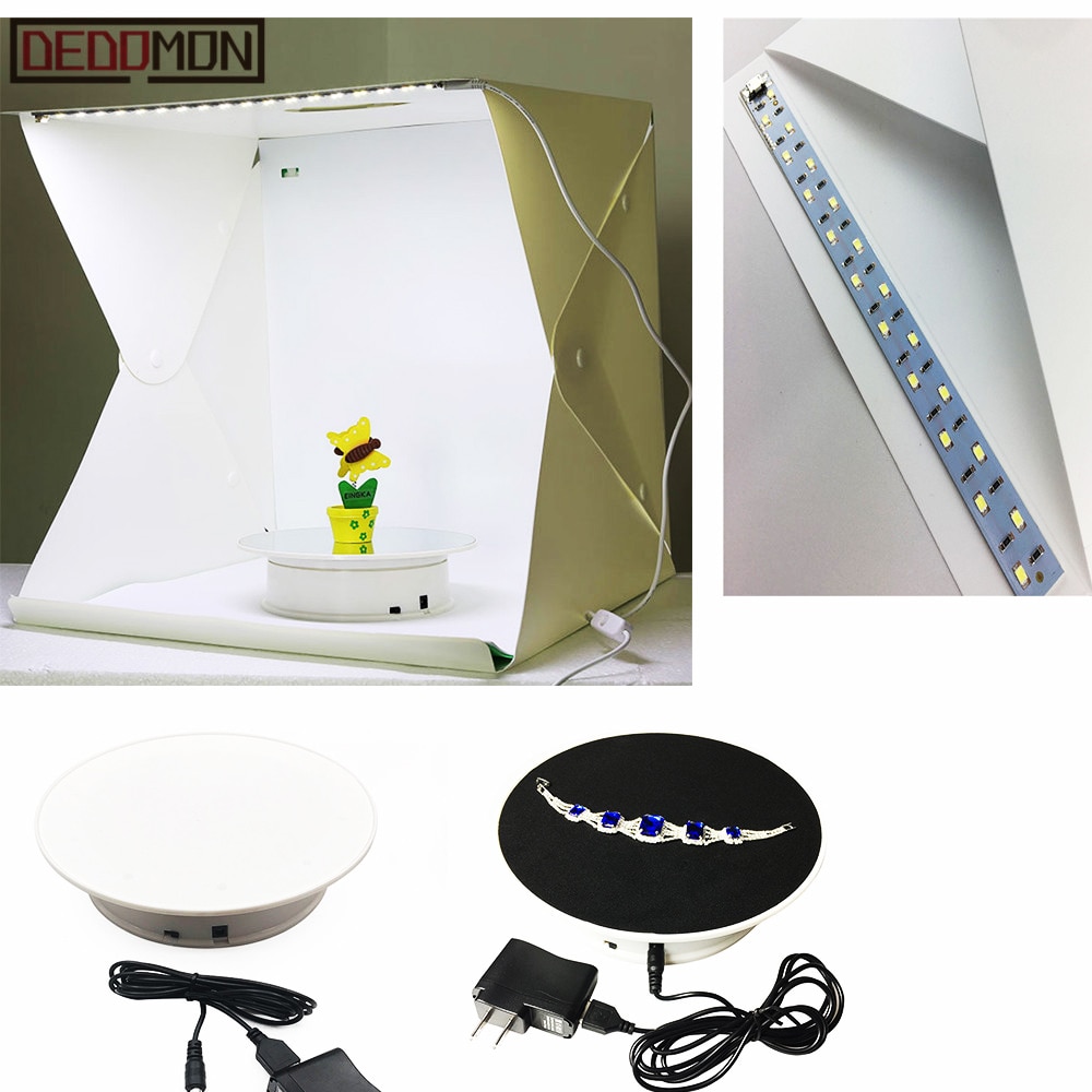 20cm 360 Degree Electric Rotating Turntable Display Stand for Photography Max Load 1.5kg video shooting props Turntable Battery