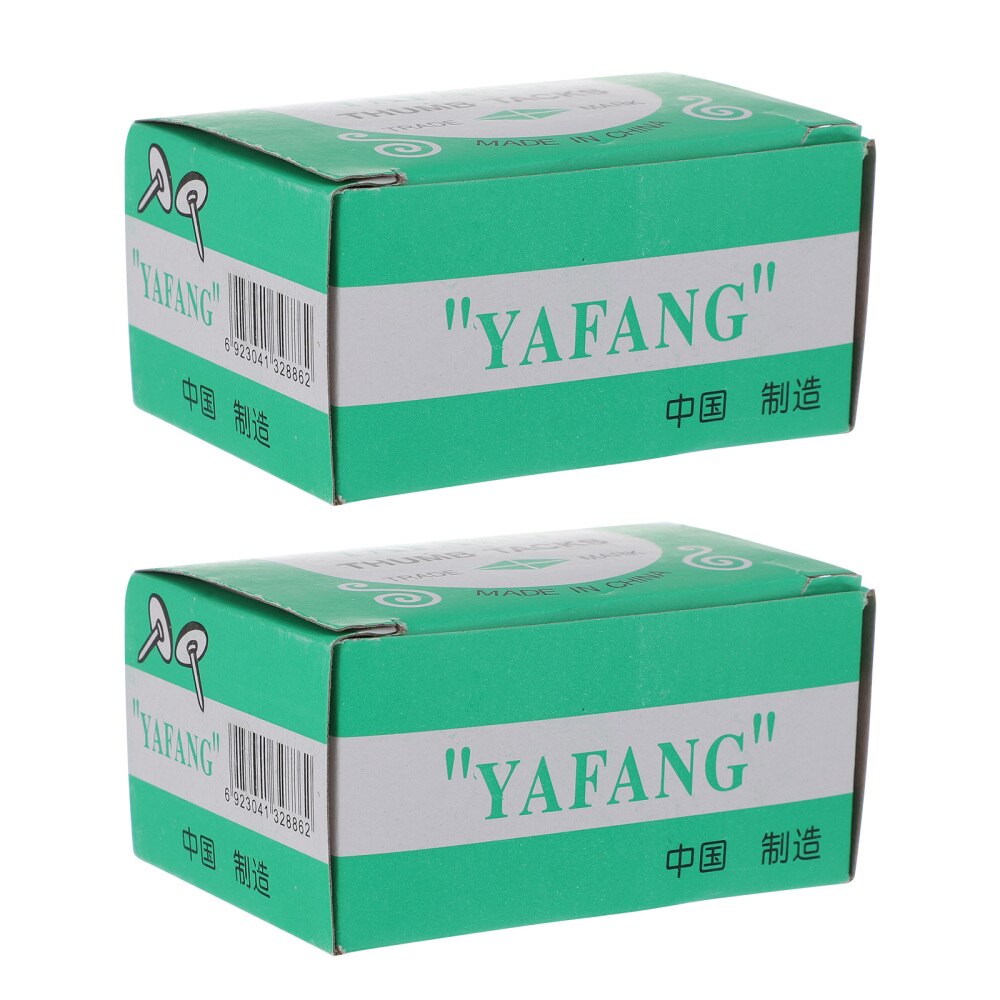 20 Boxes of Flat Push Pin Round Head Pin Office Thumbtack Iron Drawing Pin