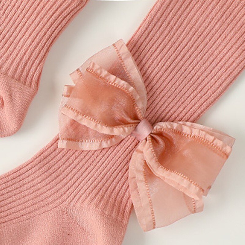 Baby Meisjes Gebreide Katoenen Leuke Boog Panty Baby Leggings Meisjes Dans Broek O