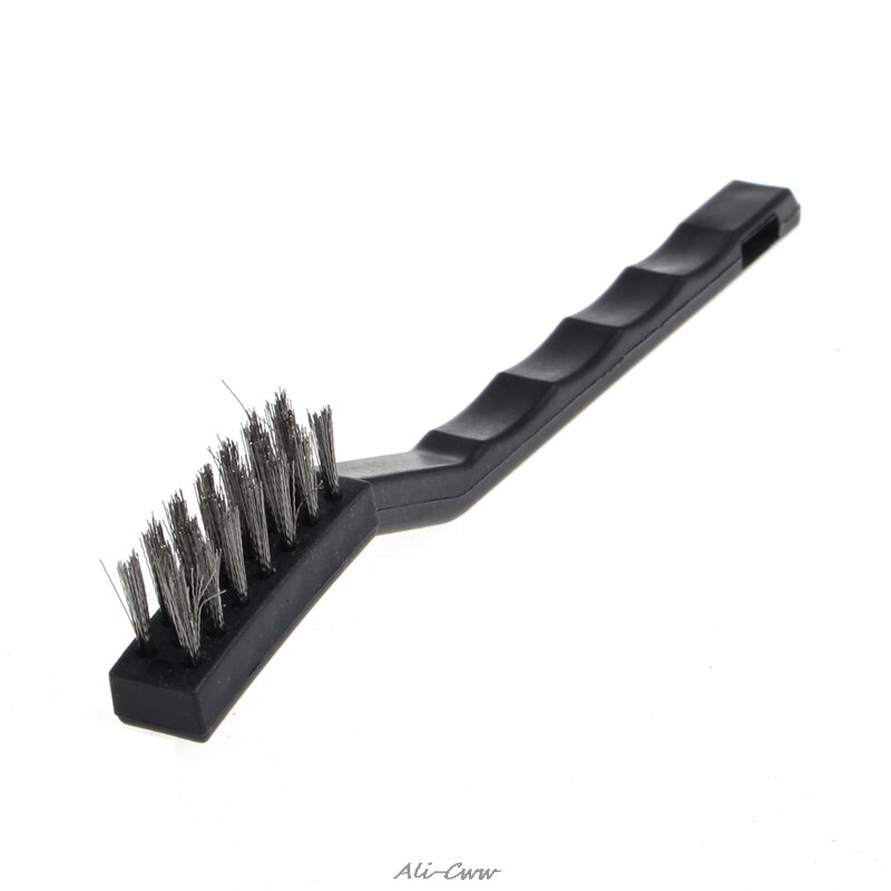 Handy Stainless Steel Nylon Brass Wire Brush Tooth Brushes Cleaning Rust