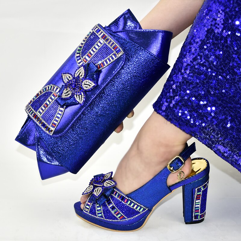 Pumps Women Shoes Shoe and Matching Bag for Nigeria Party Set Italy Set African Shoes and Matching Bags Italian Match