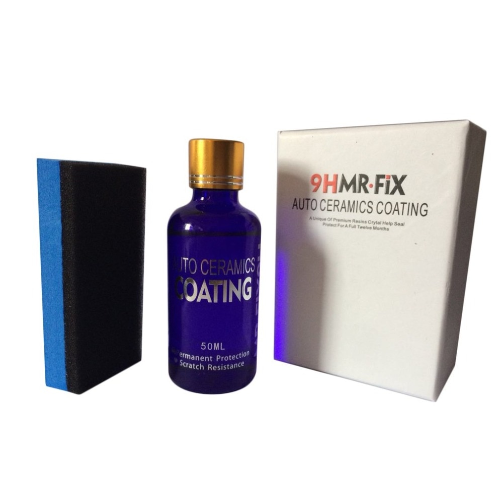 Mr. Fix Upgraded 9H Car Polish Liquid Ceramic Coat Super Hydrophobic Coating Crystal Set 50ml Auto Detailing Glasscoat