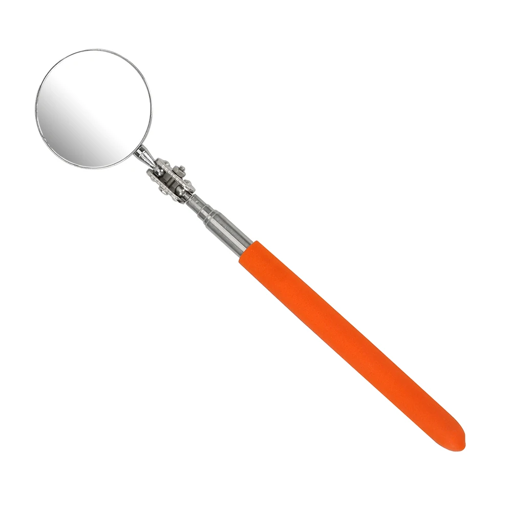 NICEYARD Auto Telescoping Inspection Round Mirror Telescopic Detection Lens Car Angle View Pen Extending Hand Tools Set: YELLOW