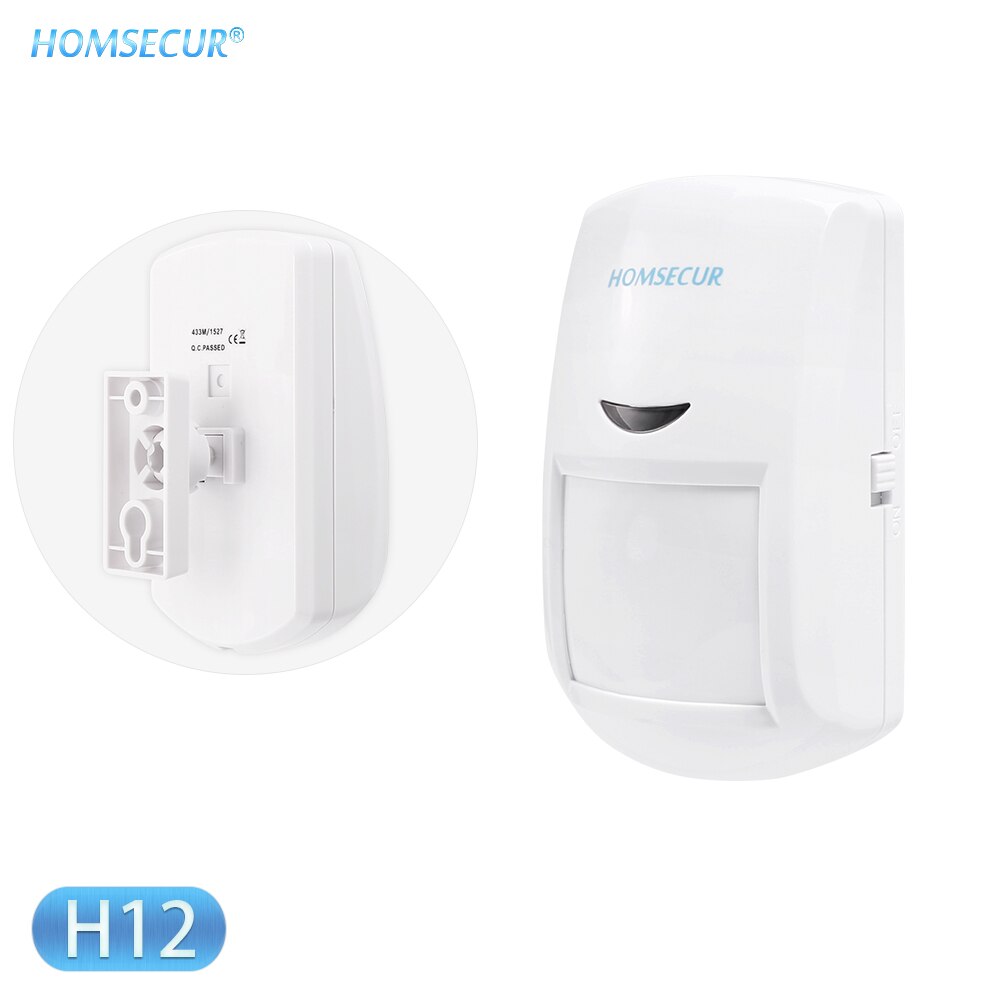 Homsecur diy langaton ja langallinen 4g/ gsm lcd murtohälytin+ios/android sovellus kodin turvaan  ga01-4g- b/w: Lemmikkiystävällinen anturi
