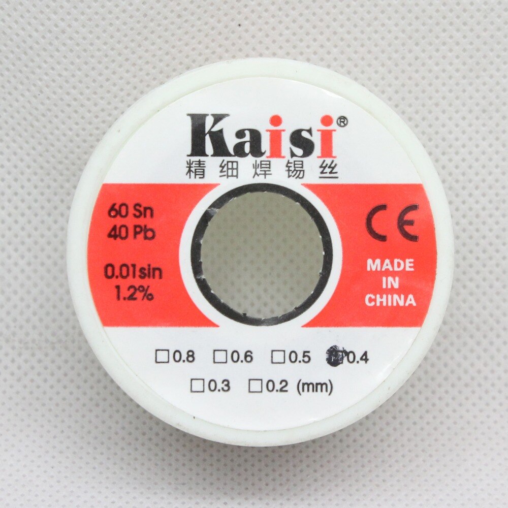 1 pièces 50g étain plomb colophane noyau soudure fil à souder 60/40 pour SMD soudage reprise réparation 0.3mm 0.4mm 0.5mm 0.6mm