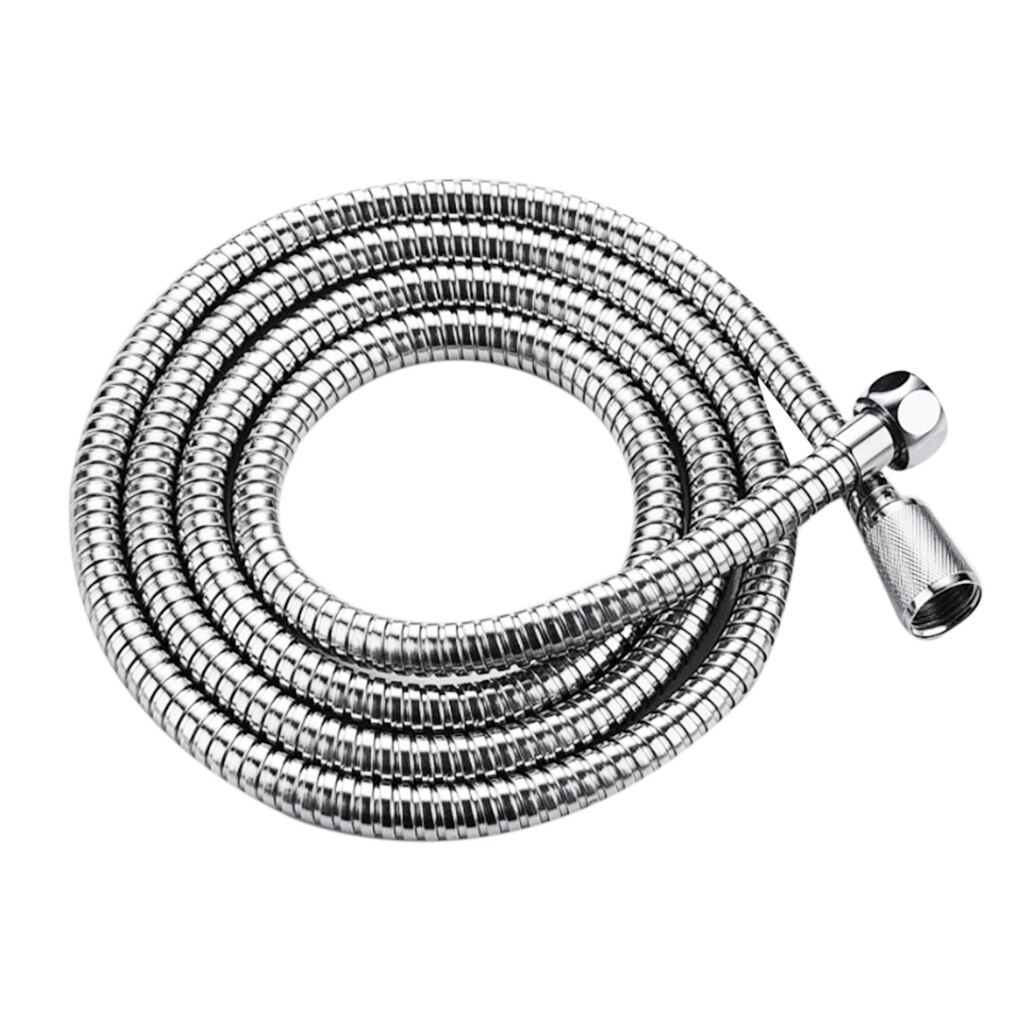 Recableght Stainless Steel Double Buckle Water Pipe Flexible Shower Hose Bathroom Soft Tube Accessories Durable Easy To Install